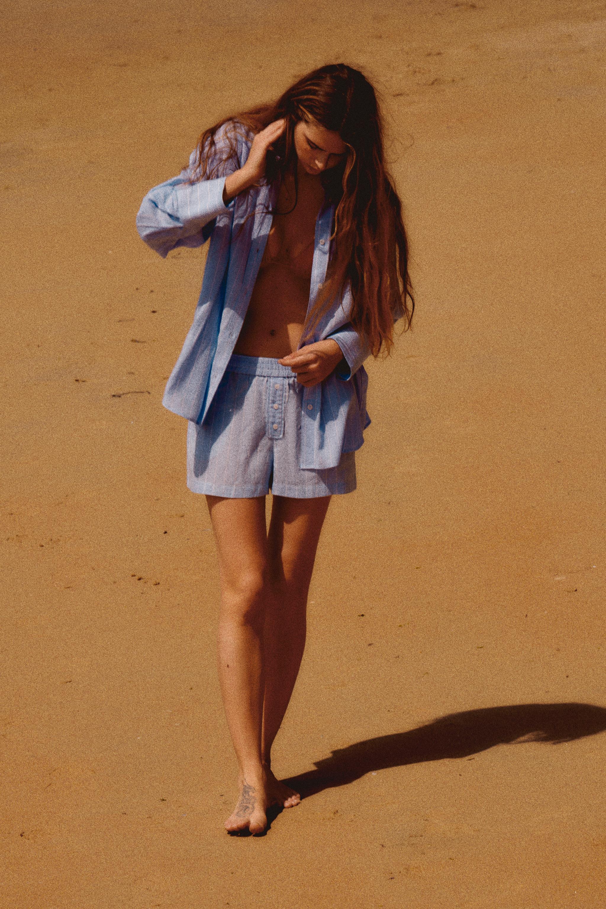 Gestreiftes hemd zara Clearance